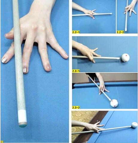 花式九球臺球桌里架桿和握桿標準姿勢是怎樣的？